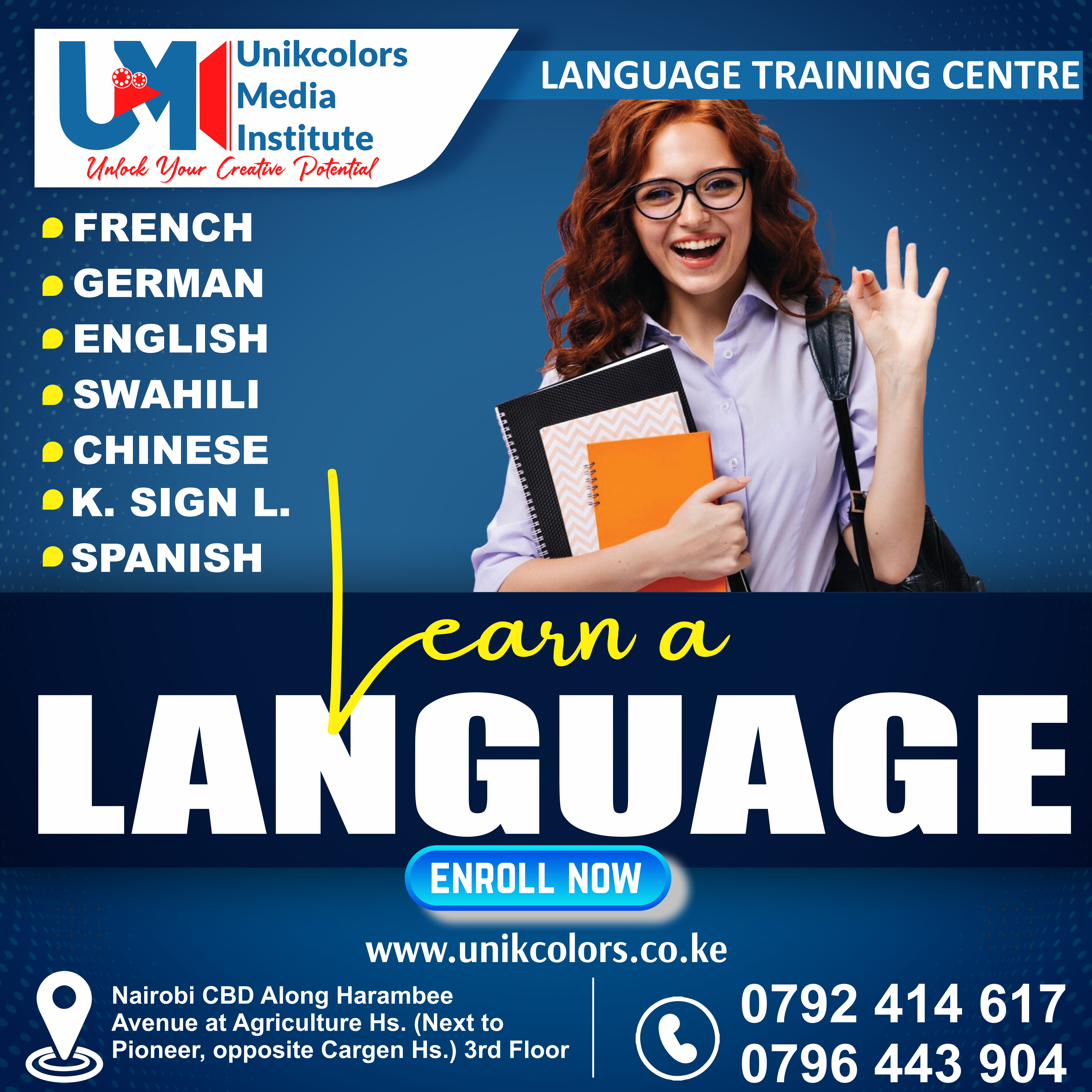 LANGUAGE TRAINING CENTRE - GERMAN | ENGLISH | FRENCH | CHINESE | SPANISH | SWAHILI | KENYA SIGN LANG